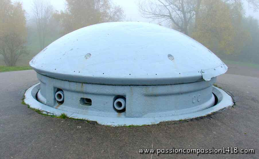Coupole Française escamotable de 75 mm (Ouvrage de Froideterre à Verdun)